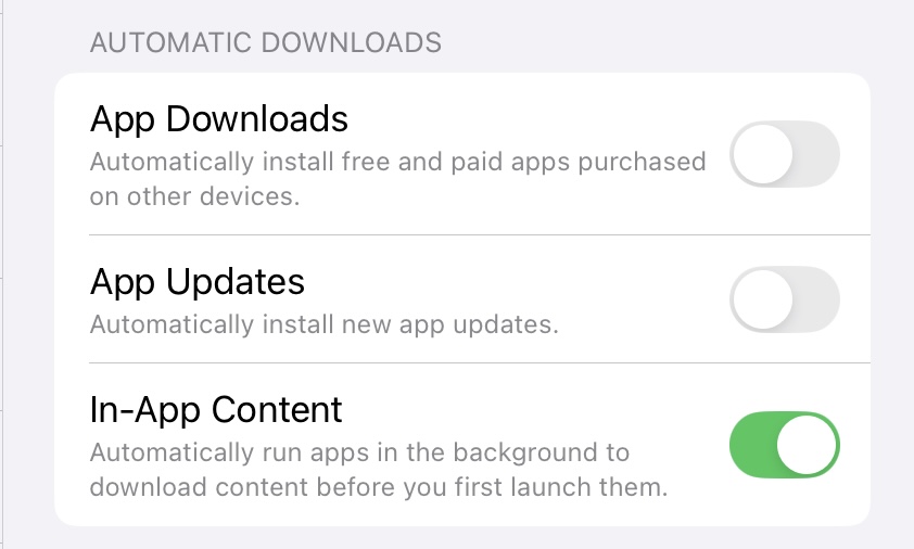 After upgrading to a new iPad you notice that your aviation apps are updating automatically from the App Store. How can you fix this so they require you to manually update them?