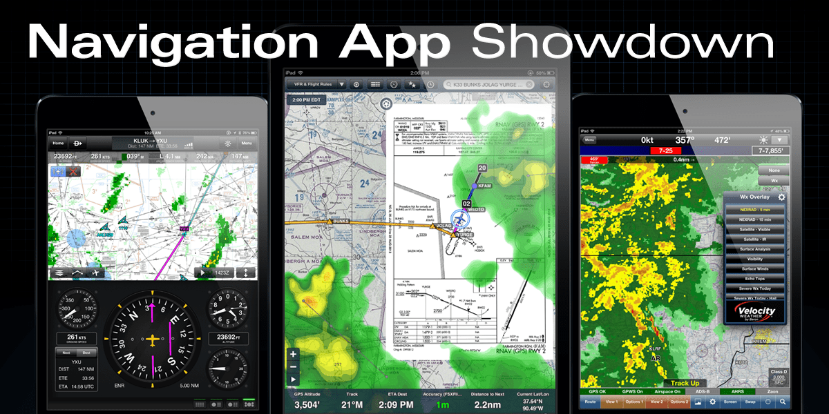 Navigation app showdown round 2 ForeFlight vs. WingX vs. Garmin