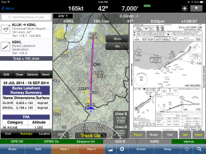 WingX Pro can display up to 5 separate windows on the moving map screen.