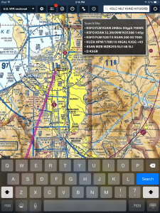 ForeFlight mobile's search options allow you to look up airports and enter full routes with just a few taps.