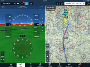 You'll find it helpful to turn on synthetic vision for takeoff to provide terrain and obstacle avoidance information.