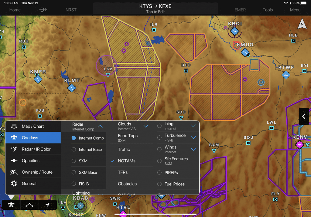 Different Notasm Garmin Pilot improves display of NOTAMs in latest update : iPad Pilot News