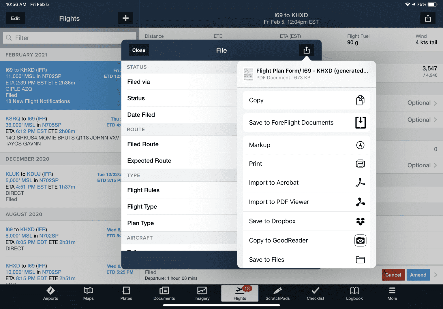 How to file an IFR flight plan in ForeFlight : iPad Pilot News