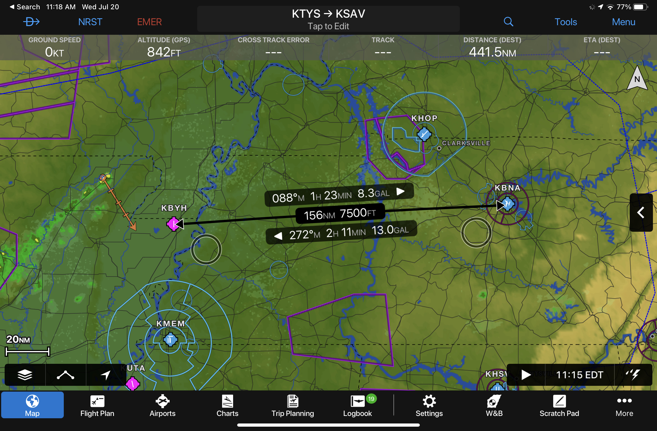 Garmin Pilot App Adds Graphical Weight and Balance