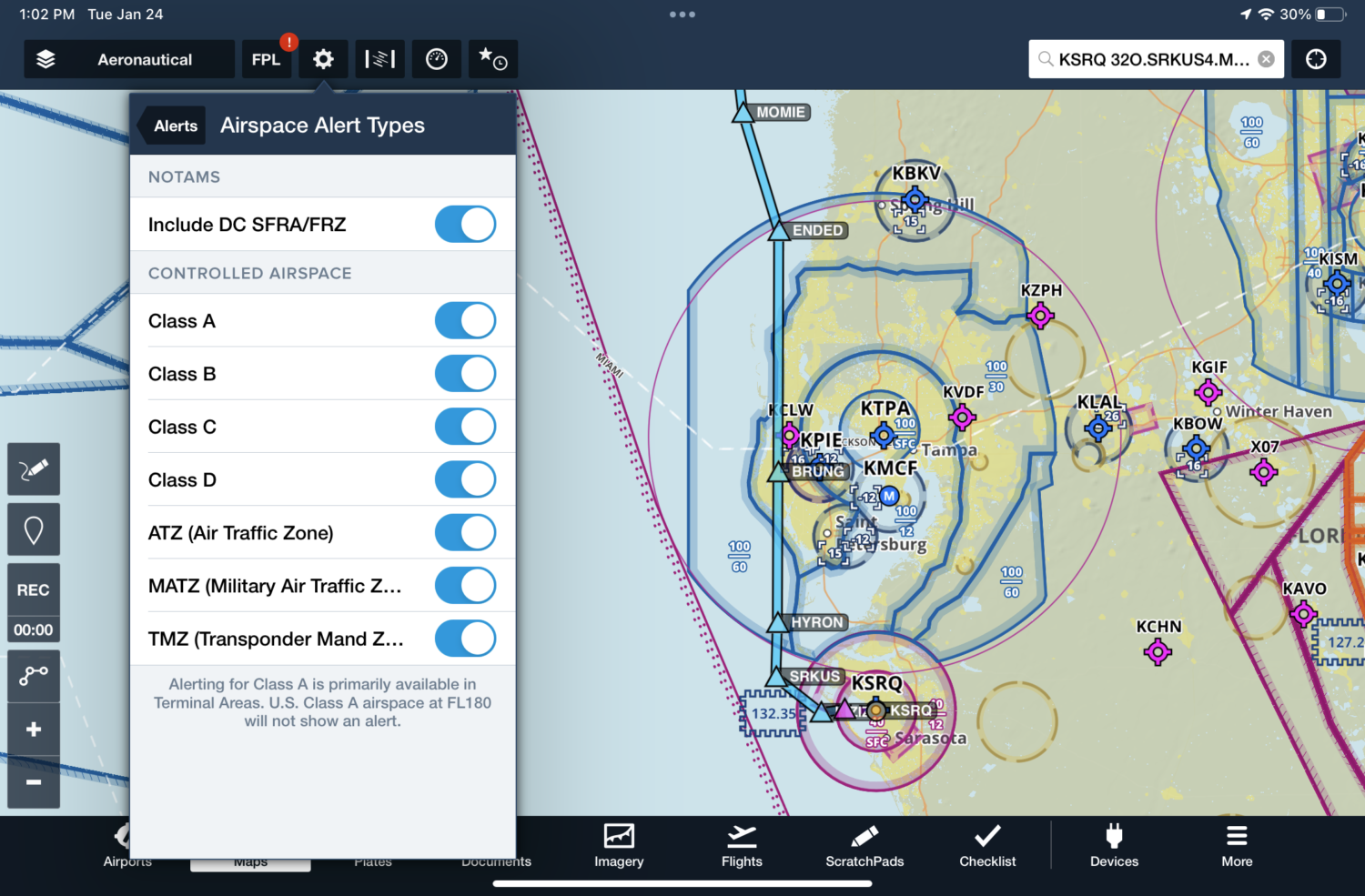 ForeFlight adds Airspace Alerts in latest update : iPad Pilot News