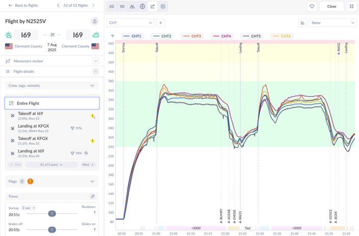 How to use FlySto to debrief flights and manage engine data : iPad ...