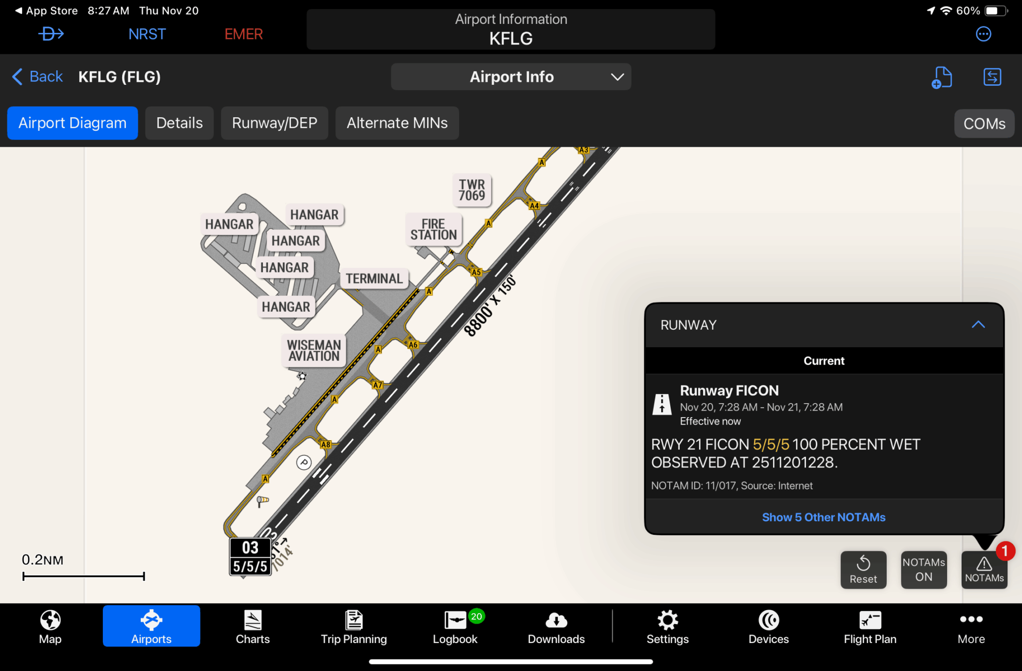 Garmin Pilot adds graphical NOTAMs to SmartCharts : iPad Pilot News